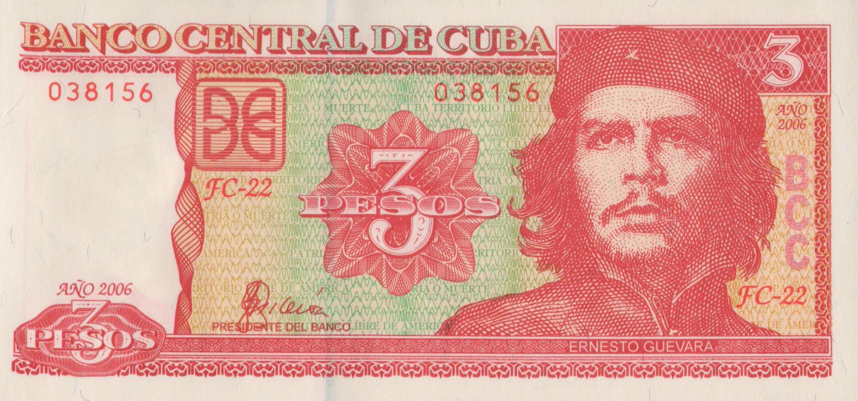 Cuba 3 2006 UNC P-127/c